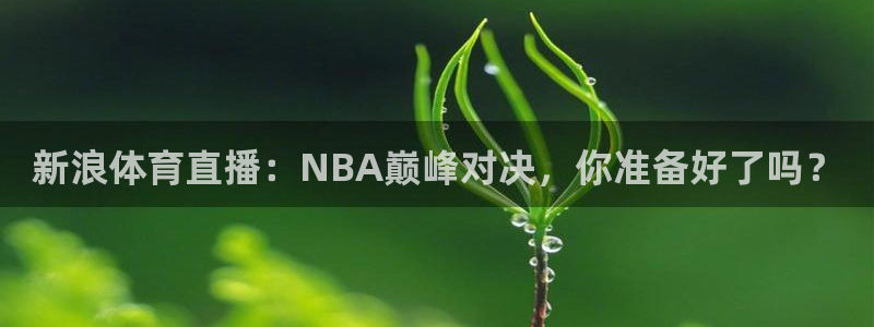 新浪体育直播：NBA巅峰对决，你准备好了吗？